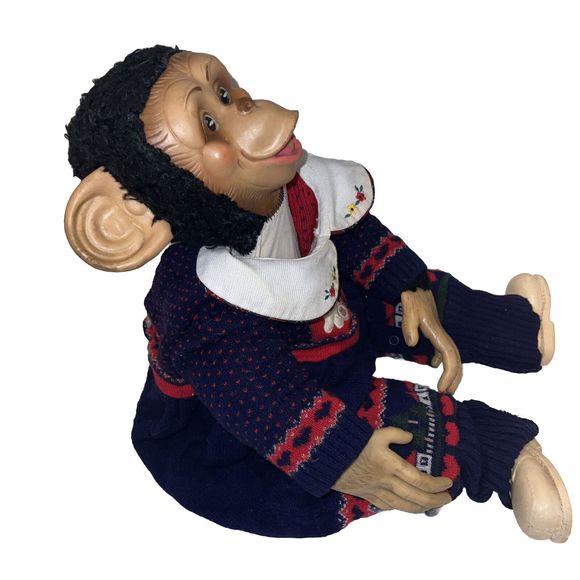 Exercise Gym Partner, Rubber Face Monkey VINTAGE Workout Mascot - Picture 3 of 12